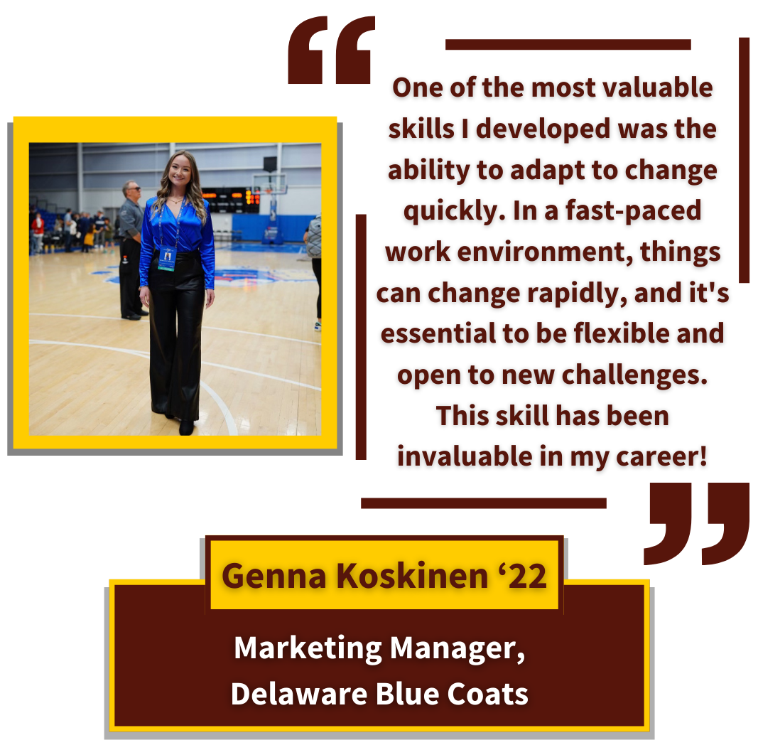 Genna Koskinen '22 - Marketing Manager, Delaware Blue Coats