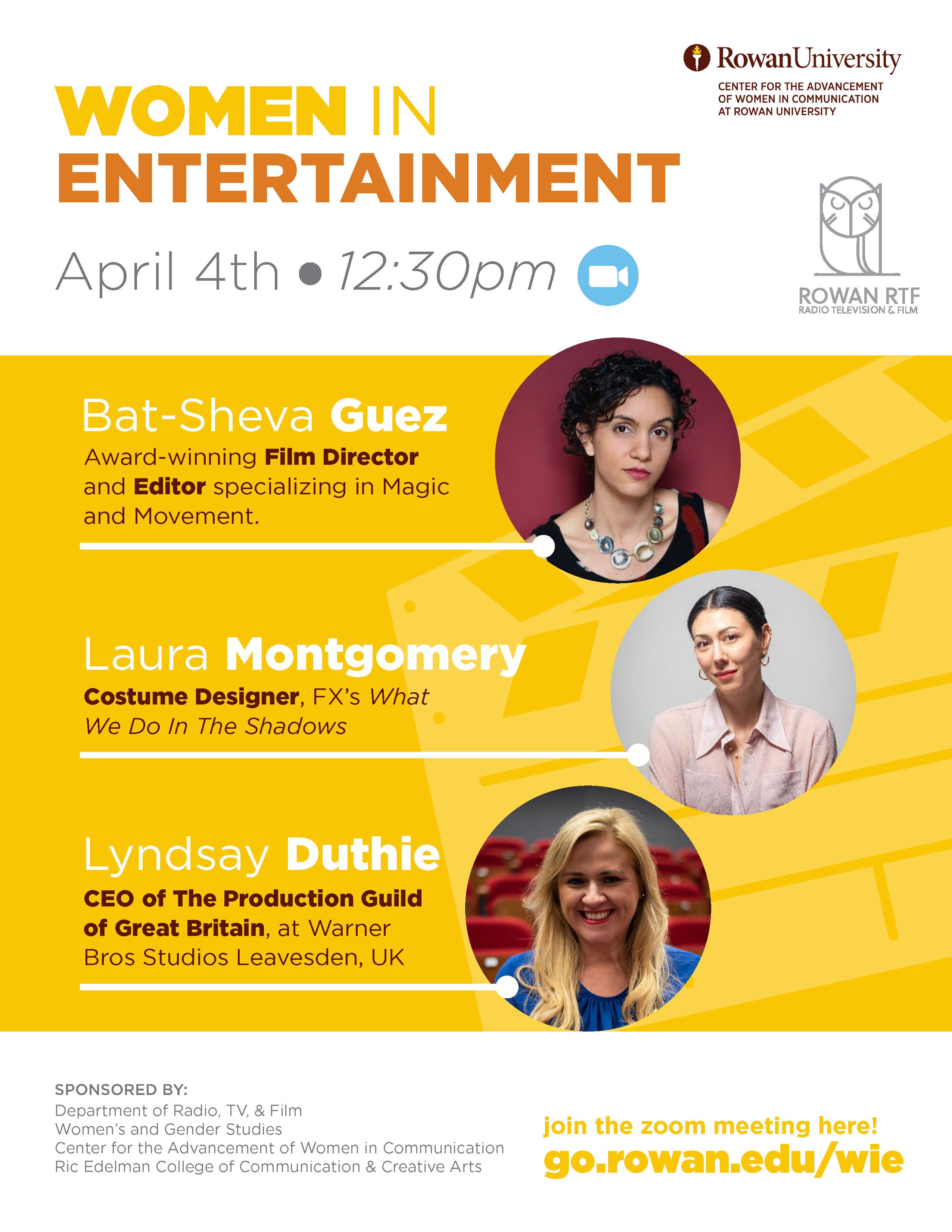 Women in Entertainment: Bat-Sheva Guez, Laura Montgomery, & Lyndsay Duthie 